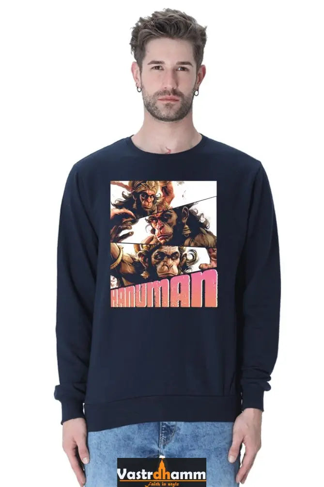 Hanuman Divine Energy Sweatshirt T-Shirts for Men Vastrdhamm