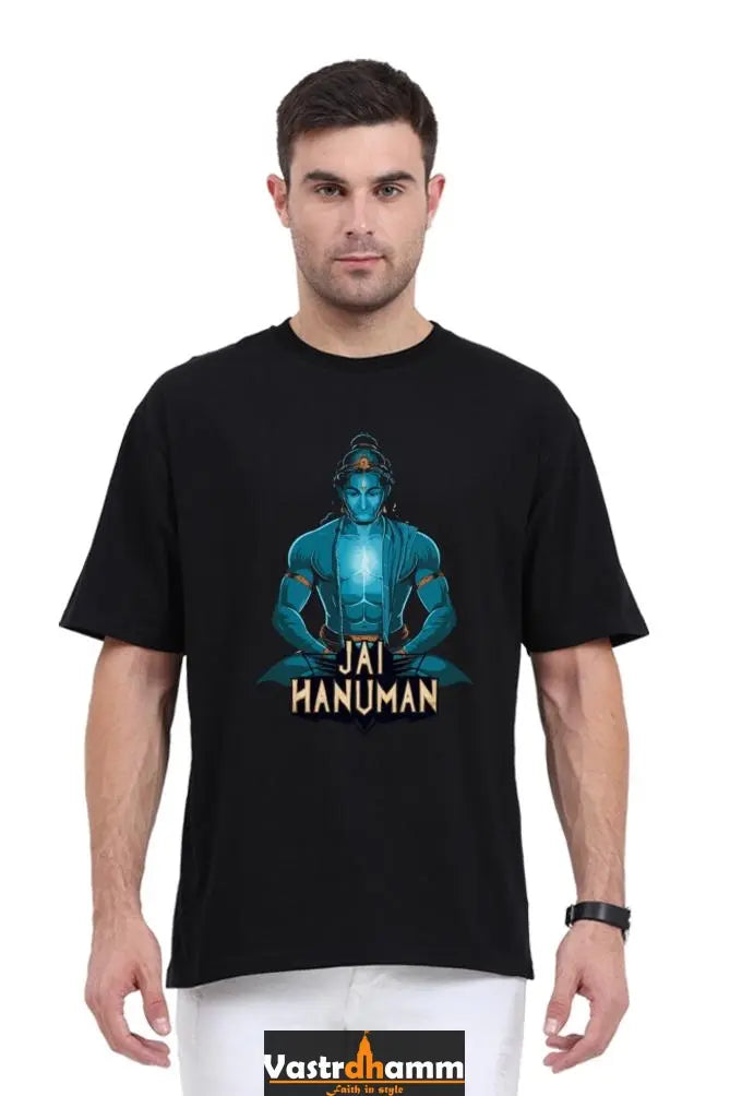 Hanuman Divine Faith Oversized Classic T-Shirts for Men Vastrdhamm