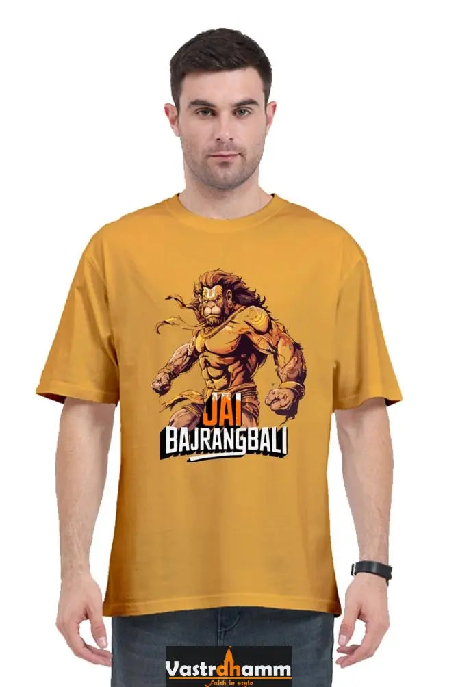 Hanuman Divine Protector Oversized Classic T-Shirts for Men Vastrdhamm