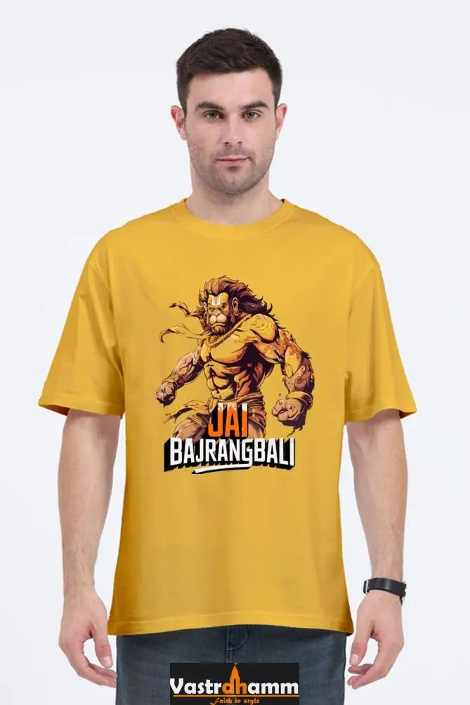 Hanuman Divine Protector Oversized Classic T-Shirts for Men Vastrdhamm