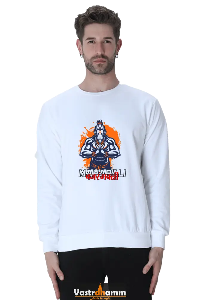 Hanuman Divine Protector Sweatshirt T-Shirts for Men Vastrdhamm