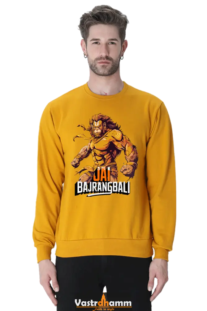 Hanuman Divine Strength Sweatshirt T-Shirts for Men Vastrdhamm