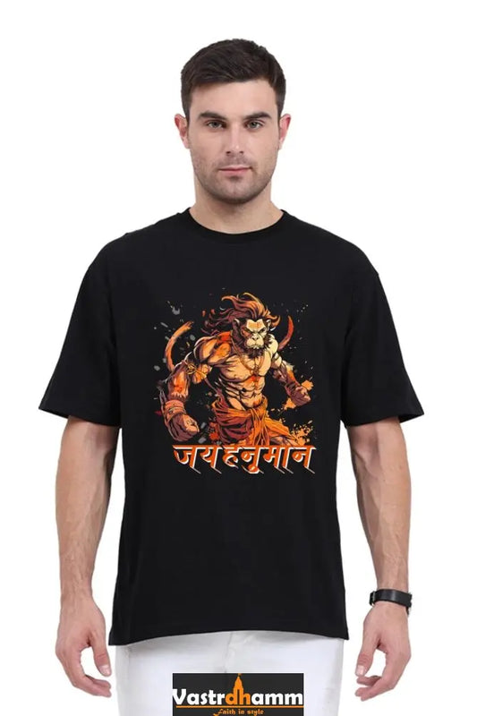 Hanuman Energy Oversized Classic T-Shirts for Men Vastrdhamm