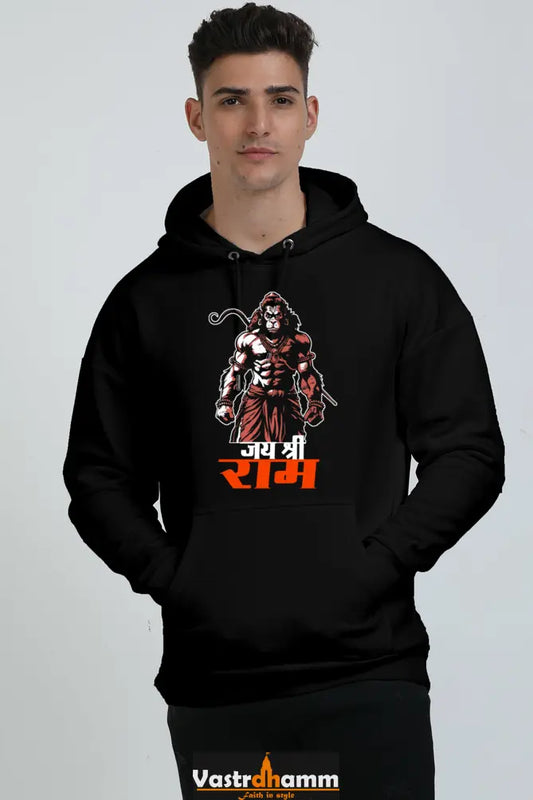 Hanuman Energy Oversized Hooded Sweatshirt T-Shirts for Men Vastrdhamm