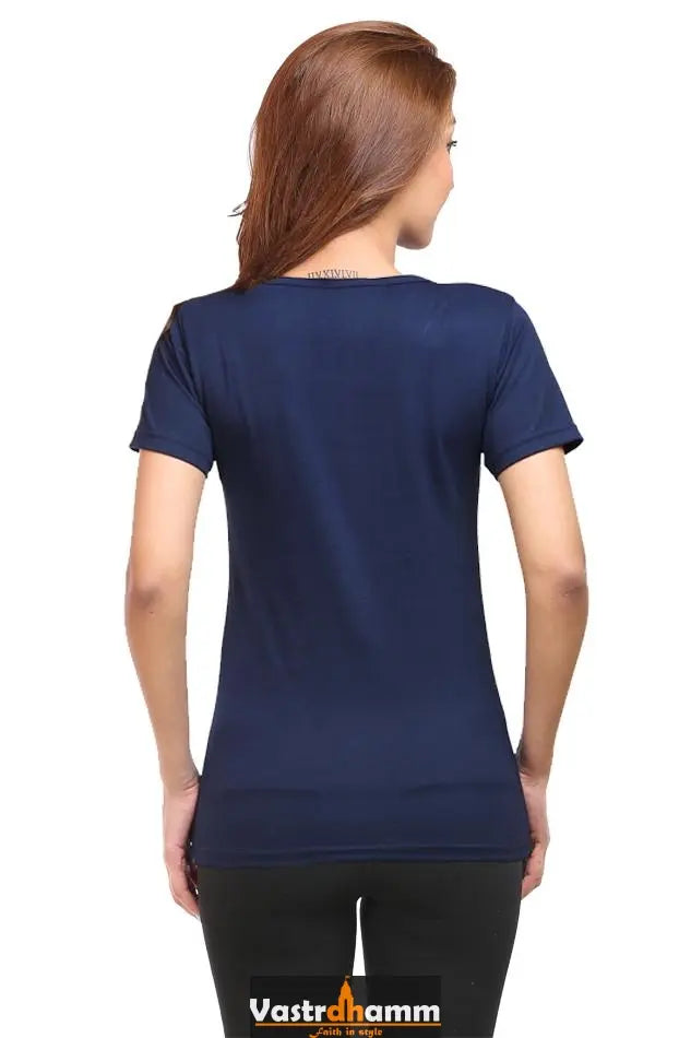 Hanuman Energy Round Neck Half Sleeve Classic T-Shirts for Women Vastrdhamm