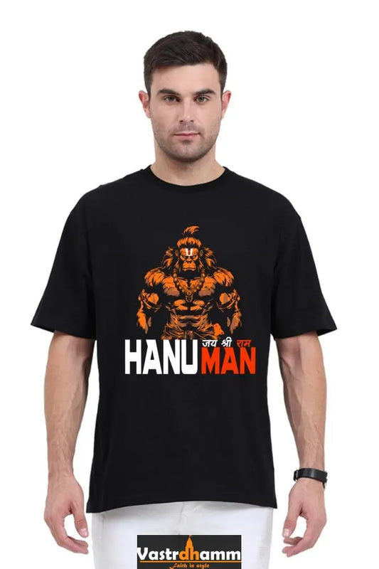 Hanuman Ethereal Force Oversized Classic T-Shirts for Men Vastrdhamm