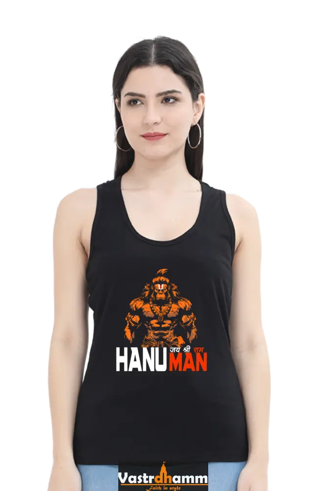 Hanuman Ethereal ForceTank Top T-Shirts for Women Vastrdhamm