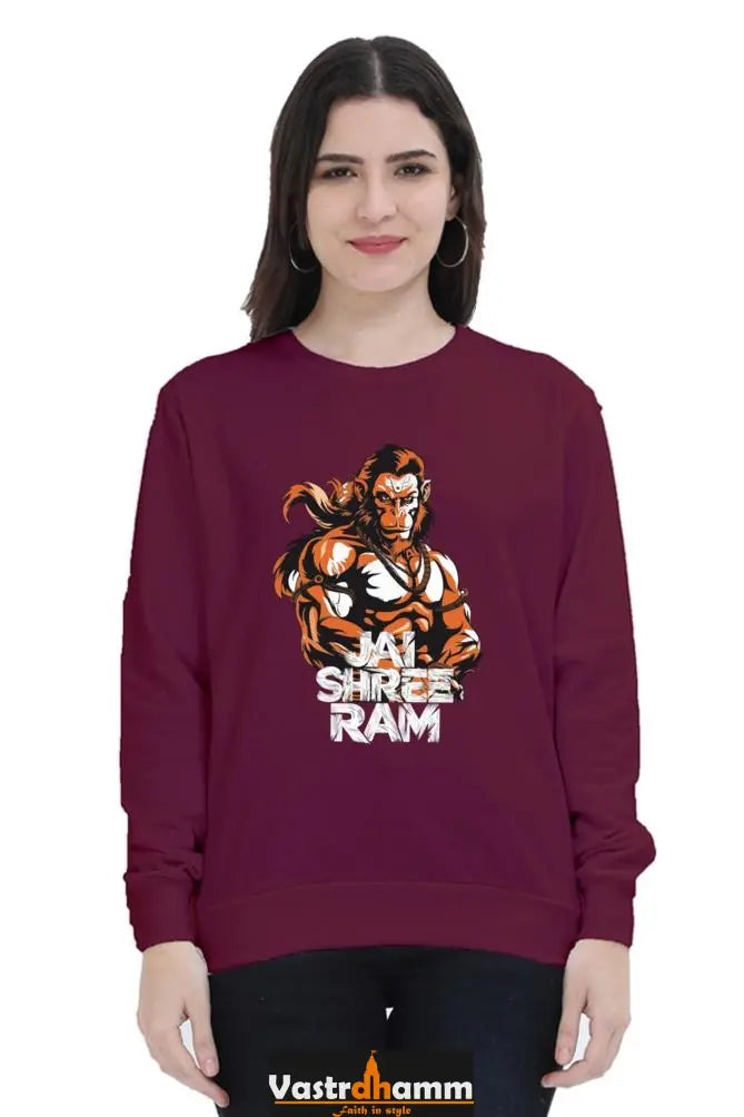 Hanuman FearlessSweatshirt T-Shirts for Women Vastrdhamm