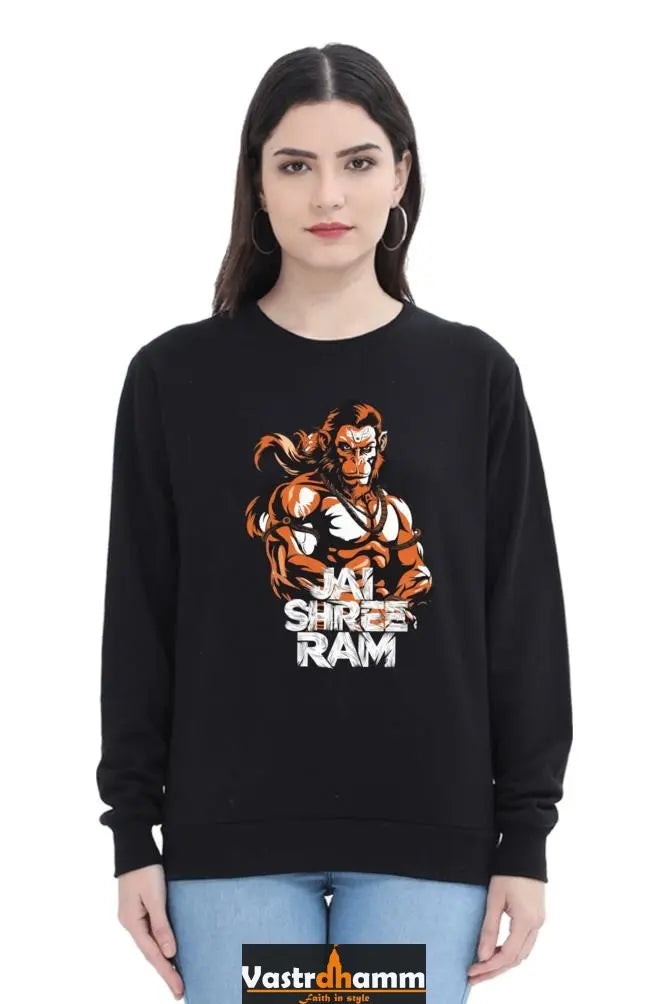 Hanuman FearlessSweatshirt T-Shirts for Women Vastrdhamm