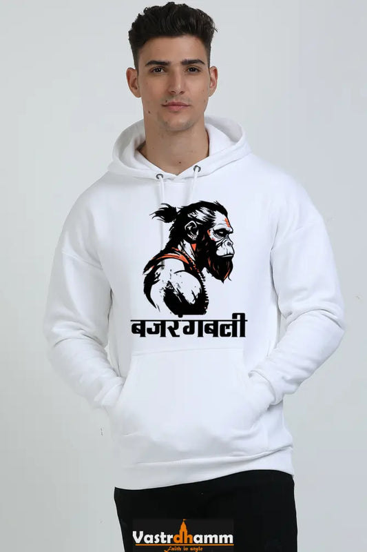 Hanuman Flying High Oversized Hooded Sweatshirt T-Shirts for Men Vastrdhamm