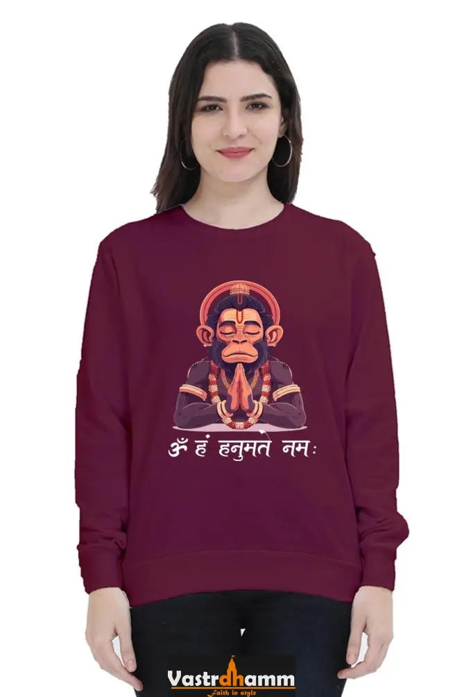 Hanuman Heroic DeedsSweatshirt T-Shirts for Women Vastrdhamm