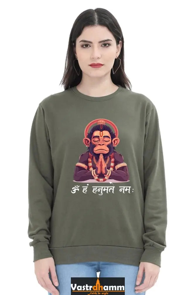 Hanuman Heroic DeedsSweatshirt T-Shirts for Women Vastrdhamm