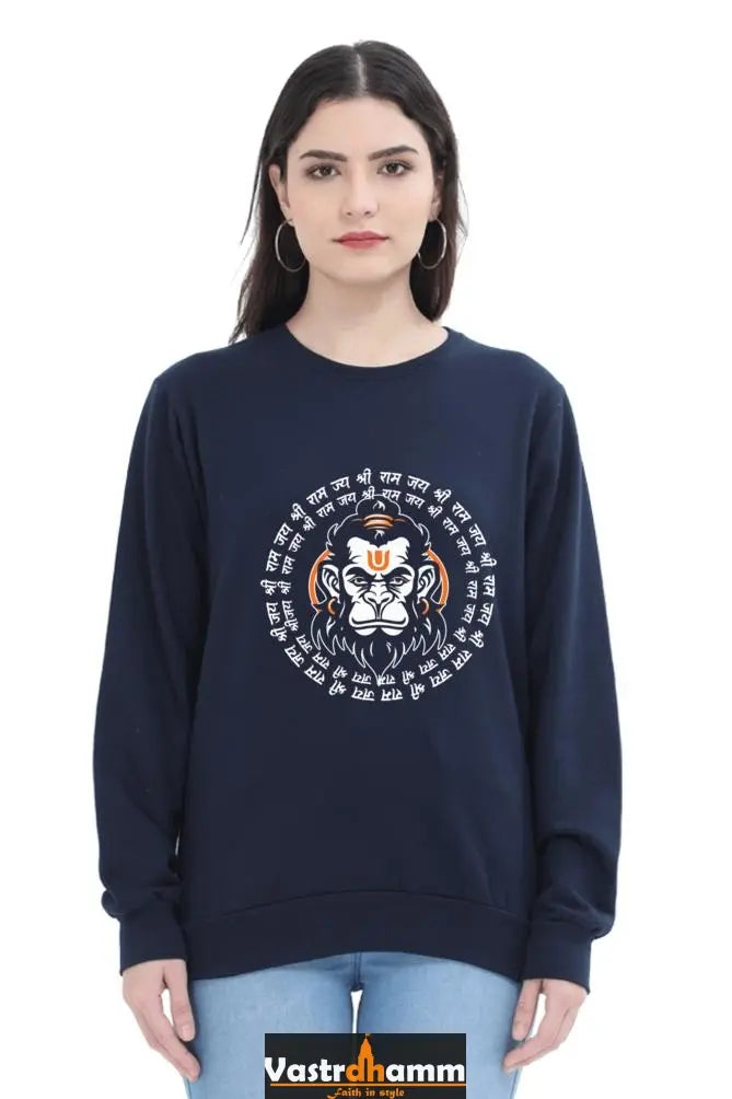 Hanuman Heroic StrengthSweatshirt T-Shirts for Women Vastrdhamm