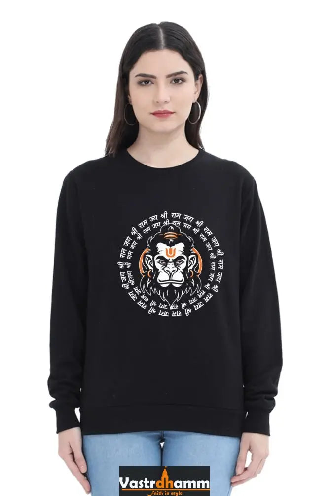 Hanuman Heroic StrengthSweatshirt T-Shirts for Women Vastrdhamm