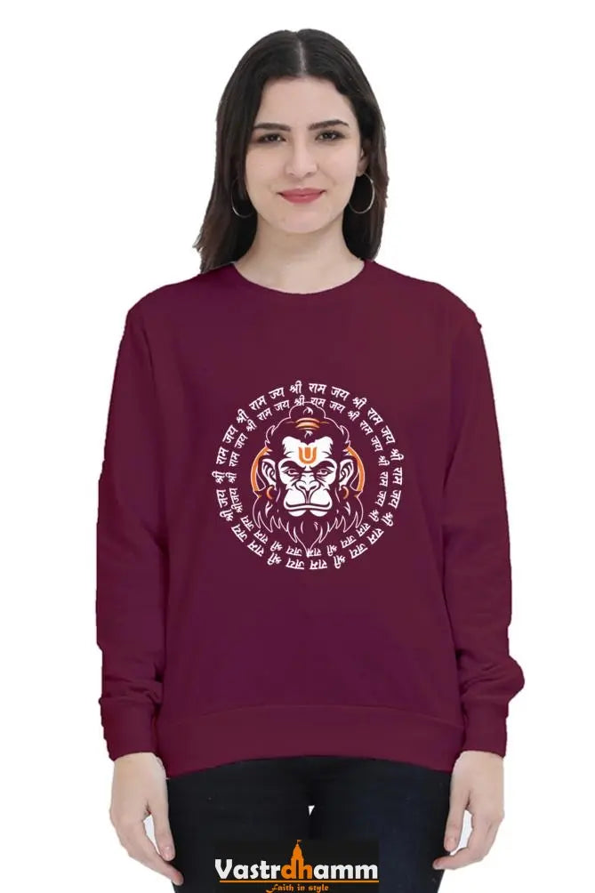 Hanuman Heroic StrengthSweatshirt T-Shirts for Women Vastrdhamm