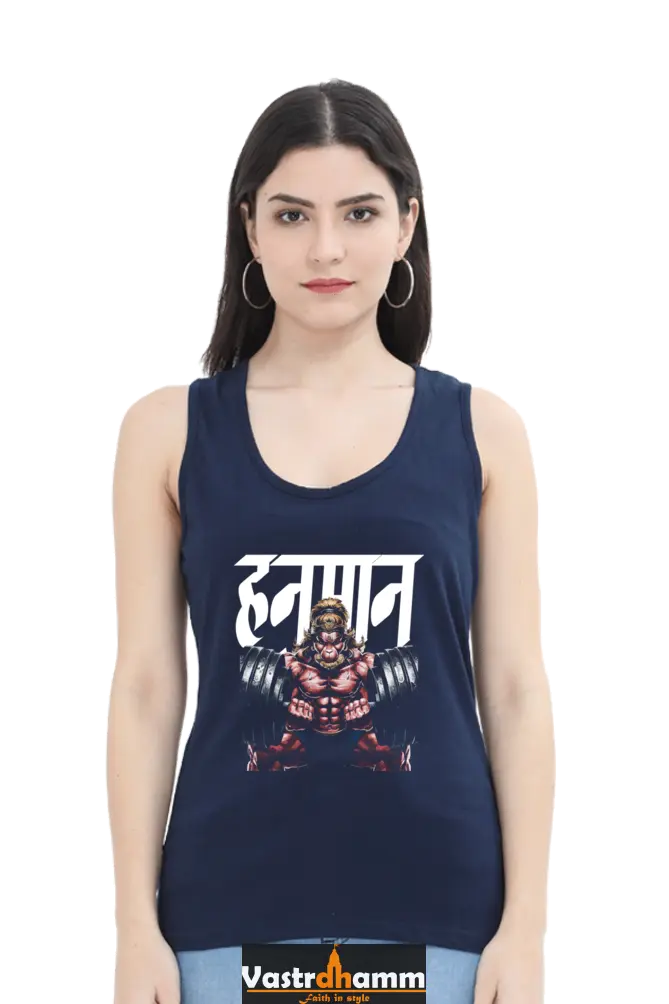 Hanuman Heroic ValorTank Top T-Shirts for Women Vastrdhamm