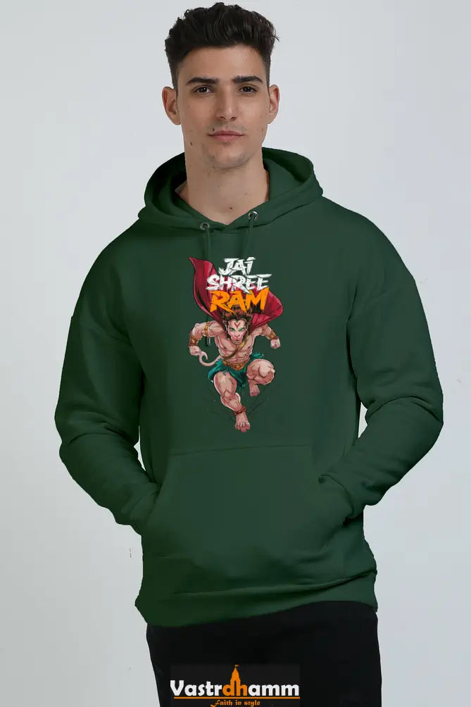 Hanuman Immortal Strength Oversized Hooded Sweatshirt T-Shirts for Men Vastrdhamm