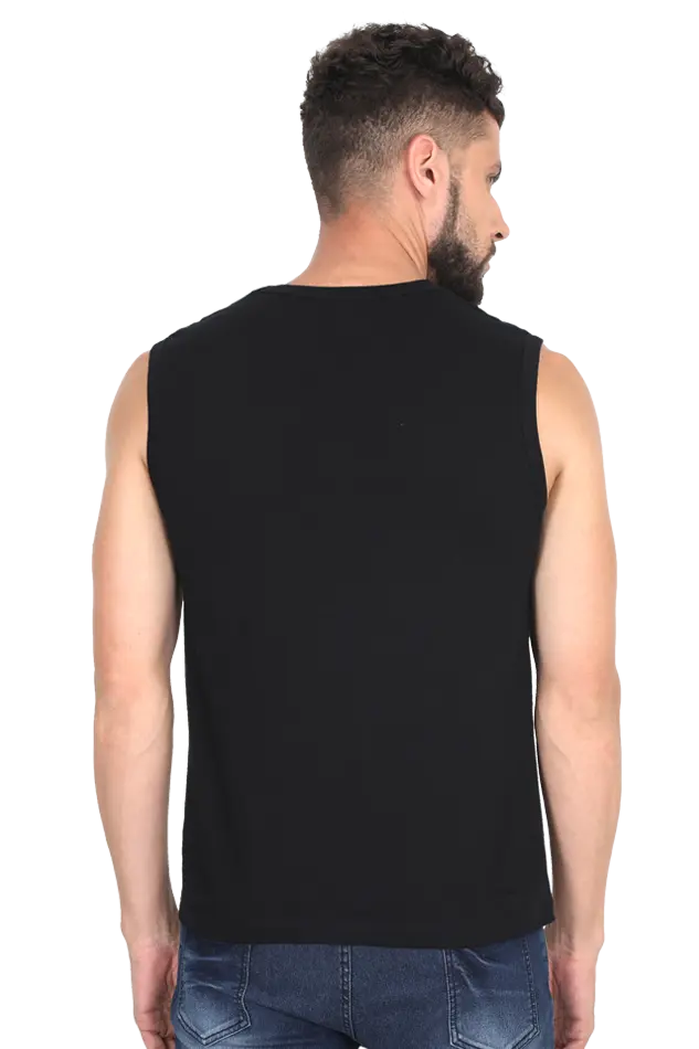 Hanuman Immortal Strength Round Neck Sleeveless T-Shirts for Men Vastrdhamm