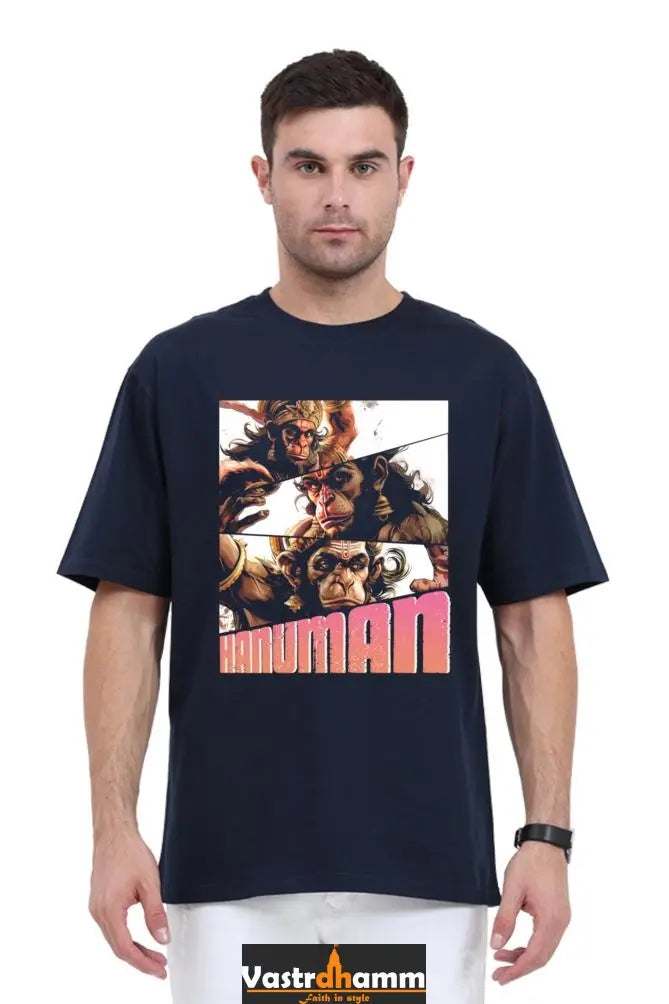 Hanuman Immortal Valor Oversized Classic T-Shirts for Men Vastrdhamm