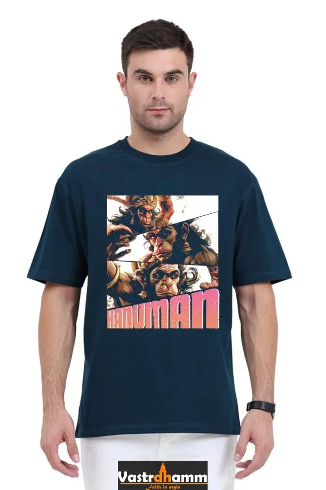 Hanuman Immortal Valor Oversized Classic T-Shirts for Men Vastrdhamm