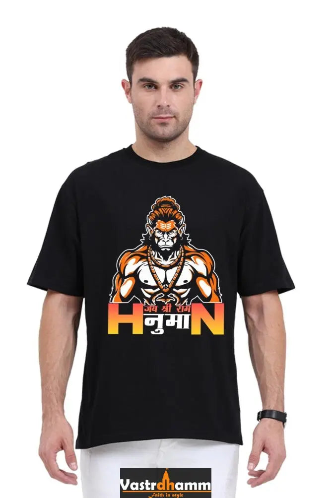 Hanuman Infinite Courage Oversized Classic T-Shirts for Men Vastrdhamm