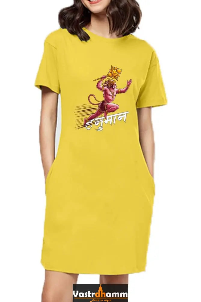 Hanuman Jai Shree RamT-Shirts Dress for Women Vastrdhamm