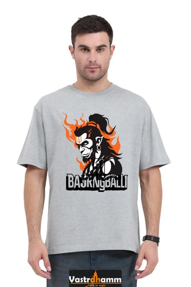 Hanuman Mighty Hero Oversized Classic T-Shirts for Men Vastrdhamm