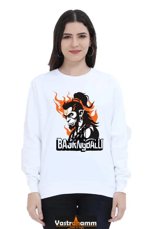 Hanuman Mighty HeroSweatshirt T-Shirts for Women Vastrdhamm