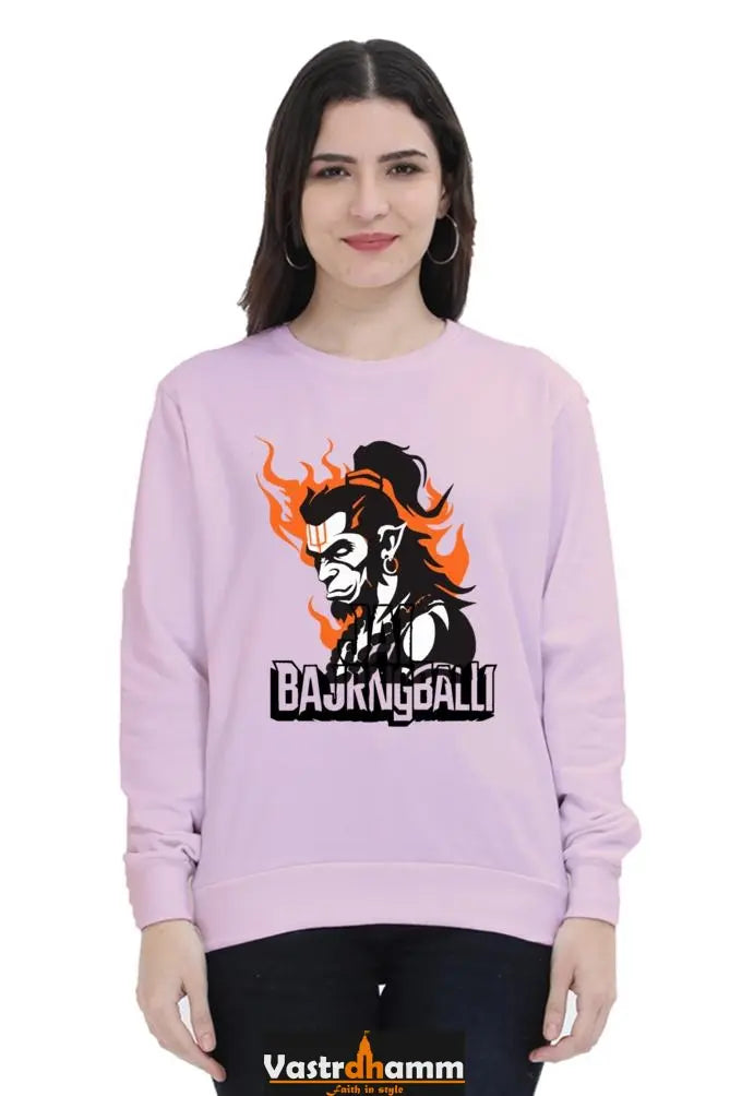 Hanuman Mighty HeroSweatshirt T-Shirts for Women Vastrdhamm