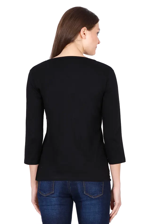 Hanuman Mighty VigilanceRound Neck Full Sleeve T-Shirts for Women Vastrdhamm