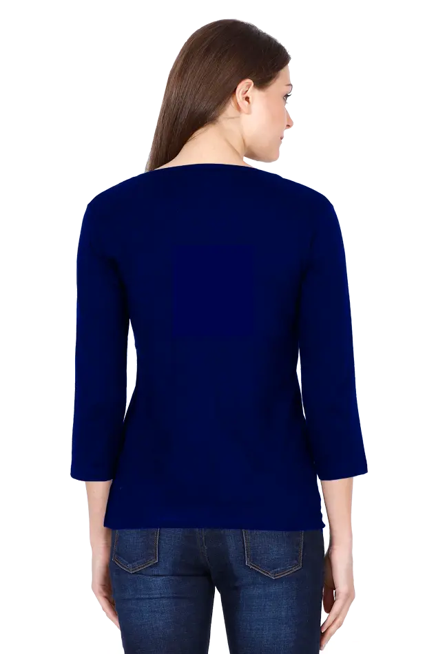 Hanuman Mighty VigilanceRound Neck Full Sleeve T-Shirts for Women Vastrdhamm