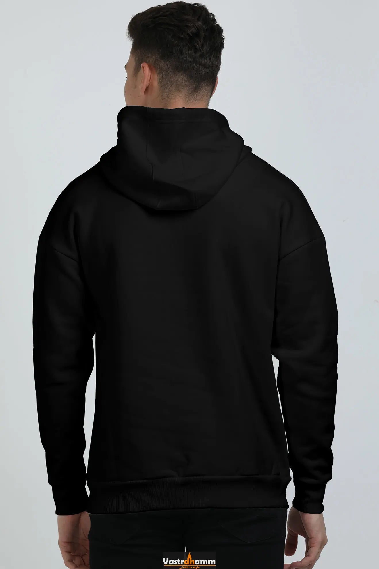 Hanuman Motivational Oversized Hooded Sweatshirt T-Shirts for Men Vastrdhamm