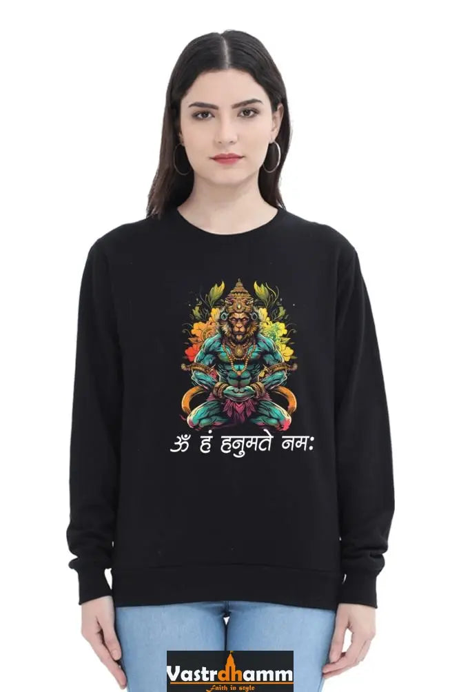 Hanuman MotivationalSweatshirt T-Shirts for Women Vastrdhamm