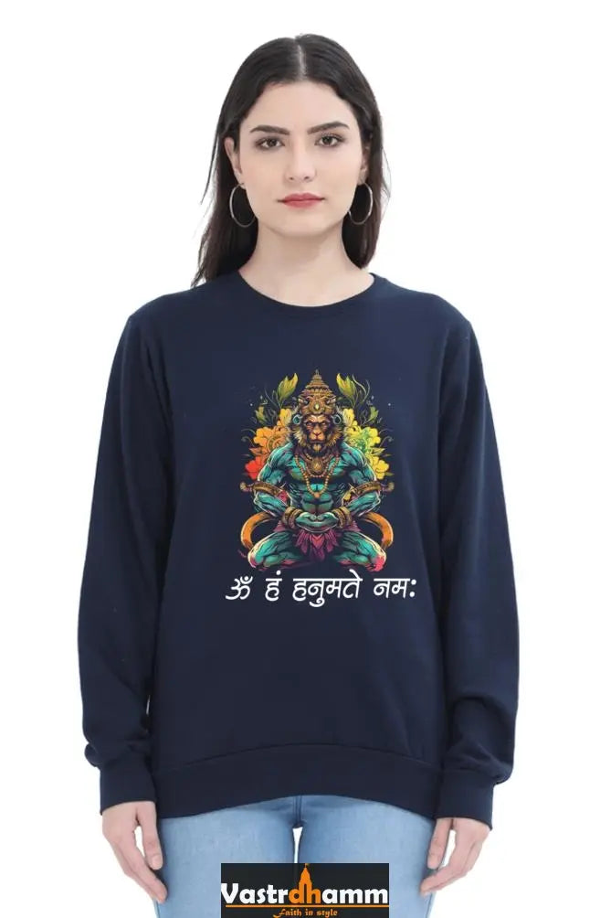 Hanuman MotivationalSweatshirt T-Shirts for Women Vastrdhamm