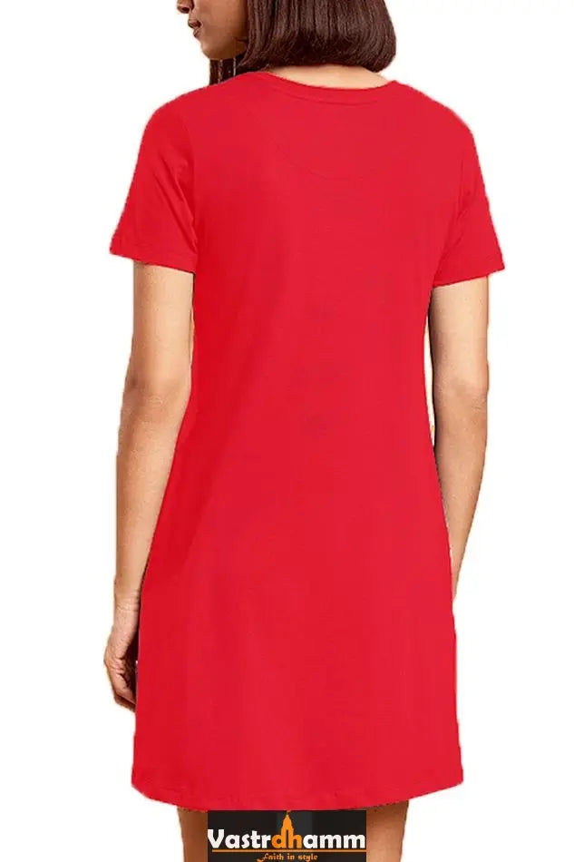 Hanuman Mountain LifterT-Shirts Dress for Women Vastrdhamm