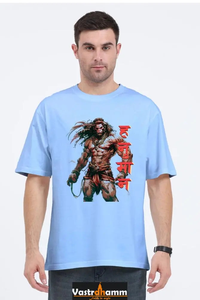 Hanuman Primal Force Oversized Classic T-Shirts for Men Vastrdhamm