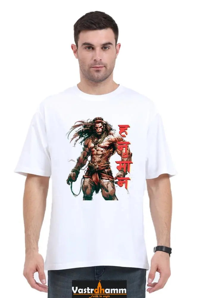 Hanuman Primal Force Oversized Classic T-Shirts for Men Vastrdhamm