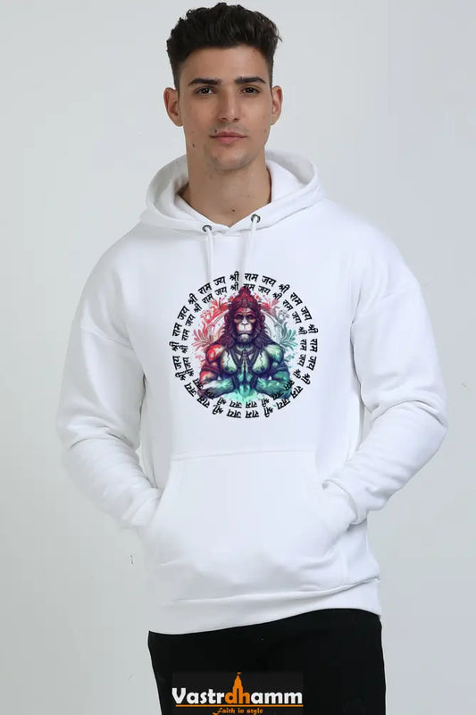 Hanuman Primal Force Oversized Hooded Sweatshirt T-Shirts for Men Vastrdhamm