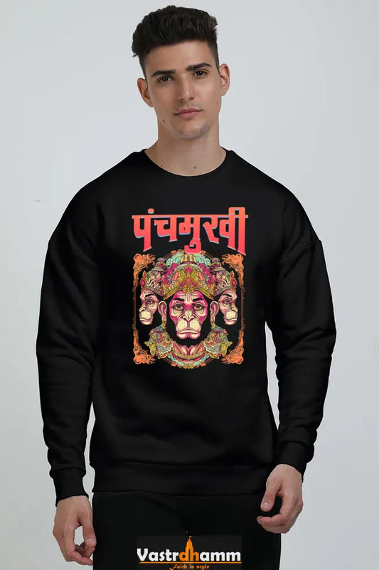 Hanuman Primal Force Oversized Sweatshirt T-Shirts for Men Vastrdhamm