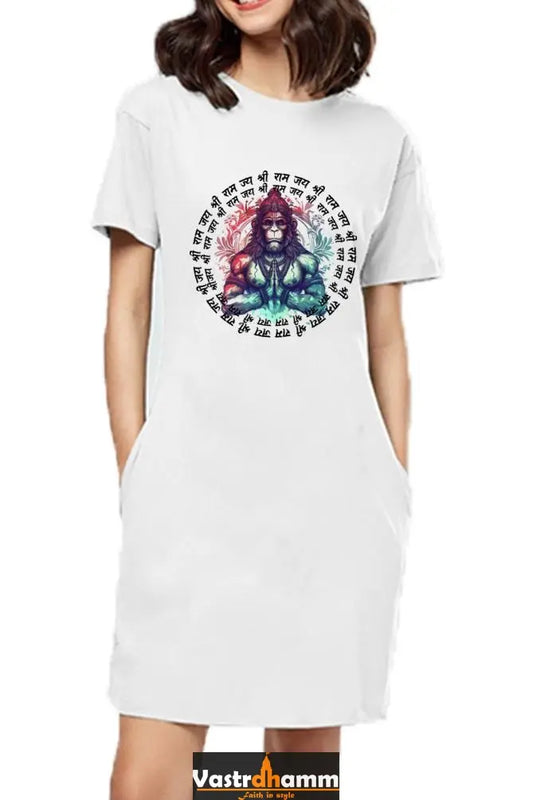 Hanuman Primal ForceT-Shirts Dress for Women Vastrdhamm