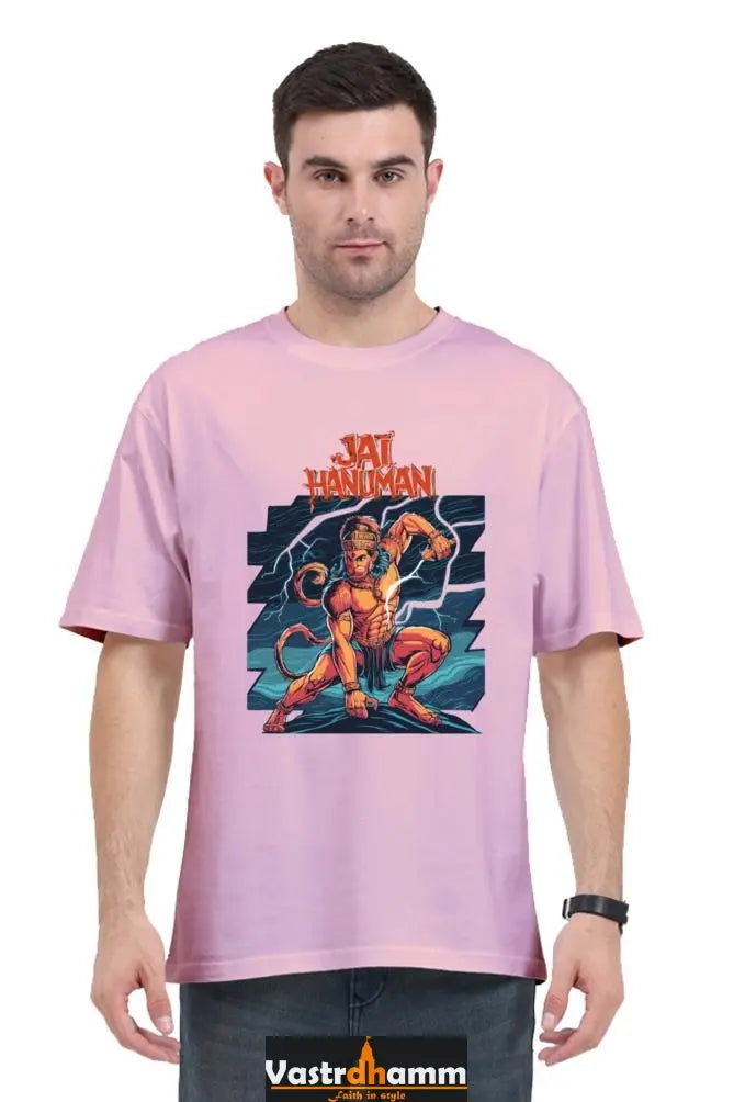 Hanuman Sacred Might Oversized Classic T-Shirts for Men Vastrdhamm