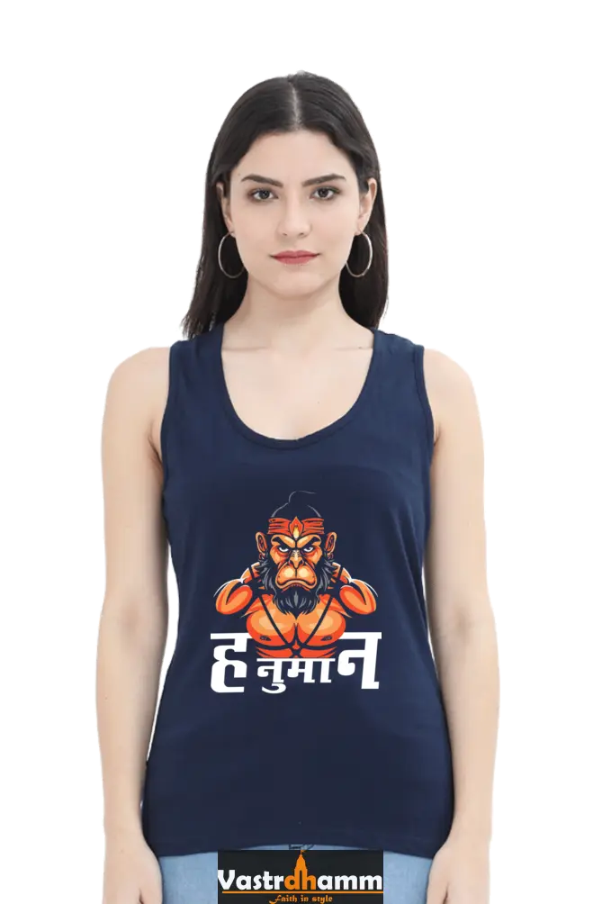Hanuman Sacred StrengthTank Top T-Shirts for Women Vastrdhamm
