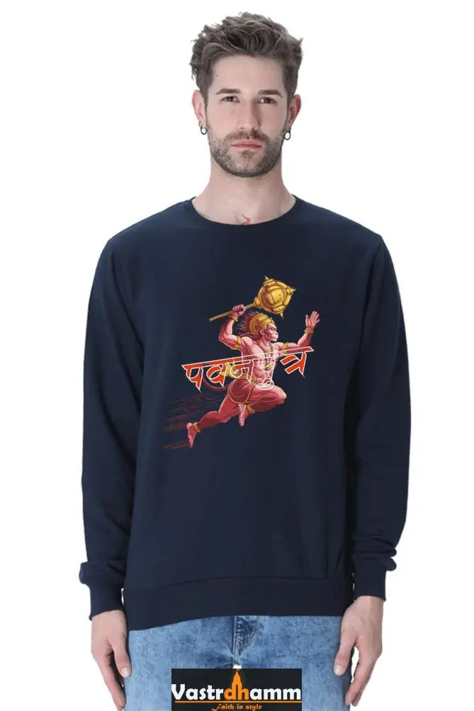 Hanuman Sacred Warrior Sweatshirt T-Shirts for Men Vastrdhamm