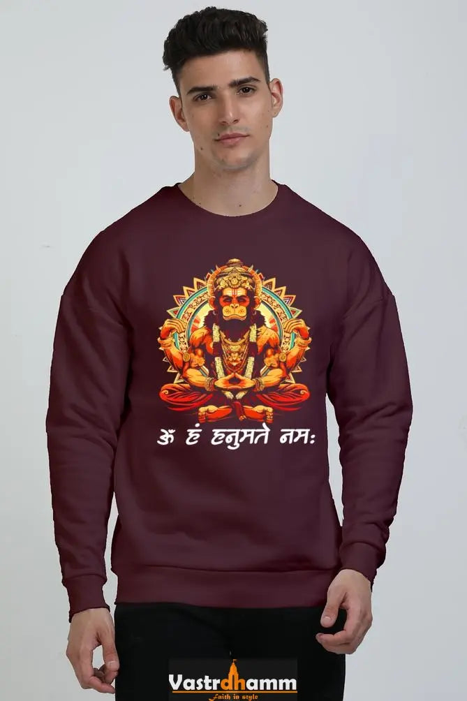 Hanuman Strength Oversized Sweatshirt T-Shirts for Men Vastrdhamm