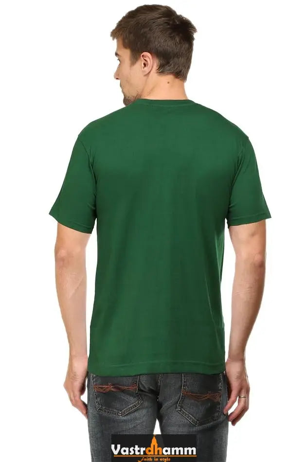 Hanuman Strength Round Neck Half Sleeve Classic T-Shirts for Men. Vastrdhamm