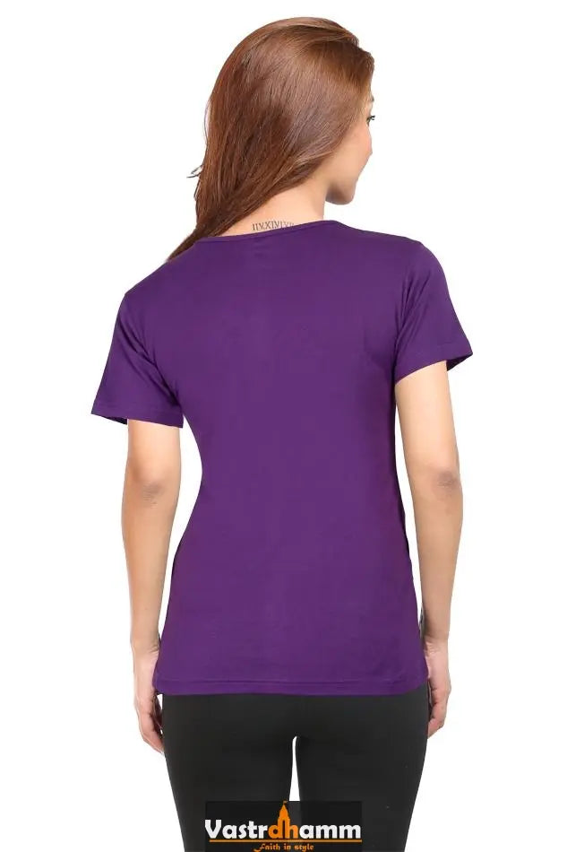 Hanuman Strength Round Neck Half Sleeve Classic T-Shirts for Women Vastrdhamm