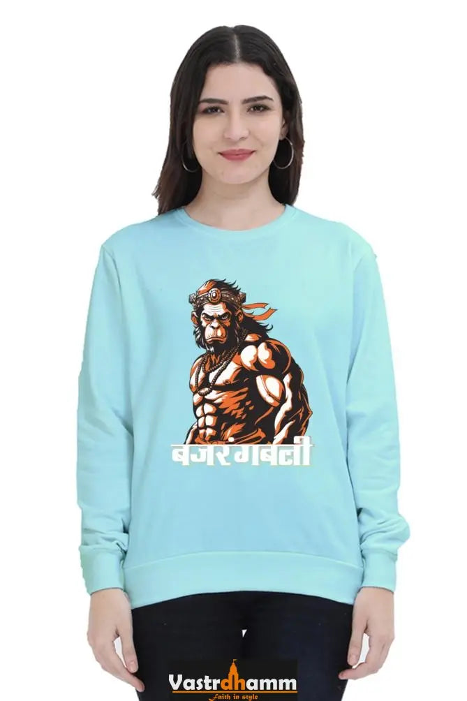 Hanuman Strength Sweatshirt T-Shirts for Women Vastrdhamm