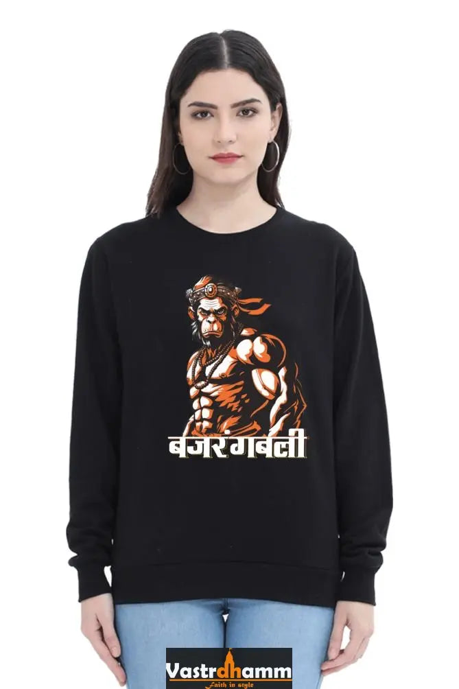 Hanuman Strength Sweatshirt T-Shirts for Women Vastrdhamm