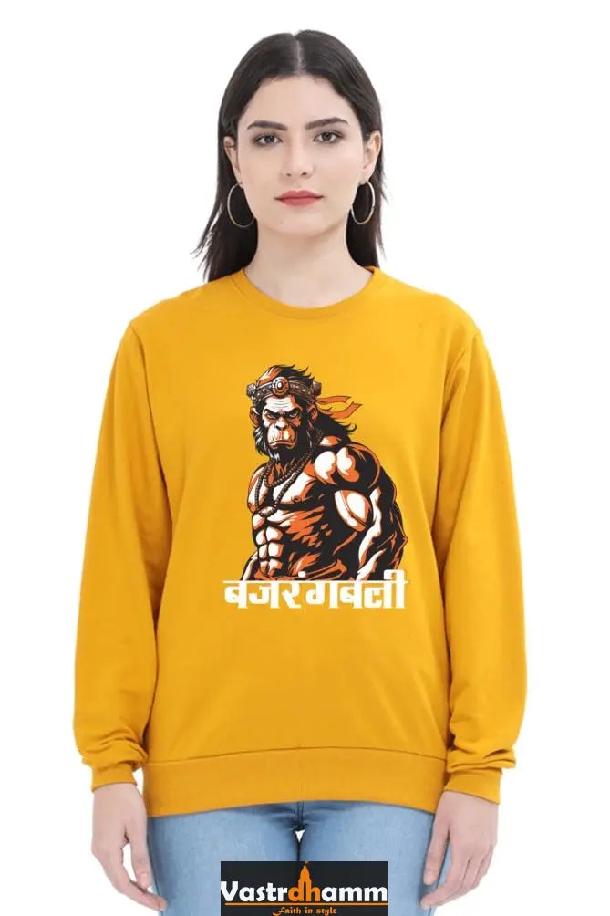 Hanuman Strength Sweatshirt T-Shirts for Women Vastrdhamm