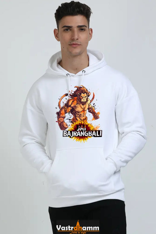 Hanuman Strong Oversized Hooded Sweatshirt T-Shirts for Men Vastrdhamm